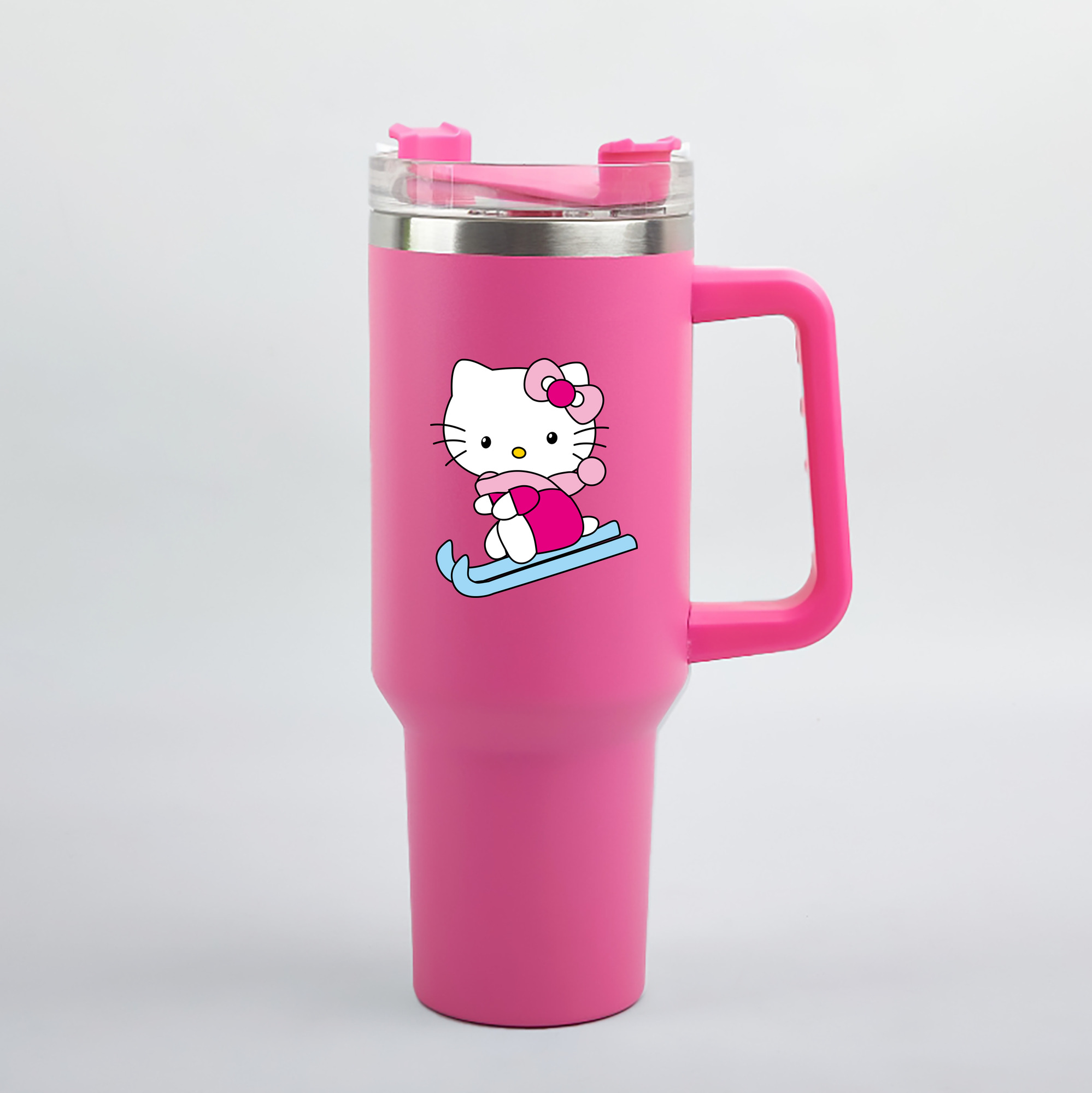 （画像用） Hello Kitty ハローキティ 1200mL車用タンブラー（カラープリント）